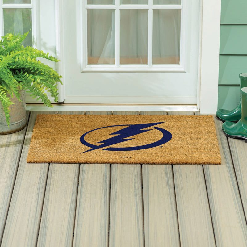 Tampa Bay Lightning Large Full Color Coir Mat, 36"x24"