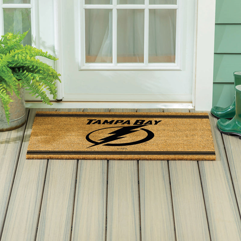 Tampa Bay Lightning Large One Color Coir Mat, 36"x24"
