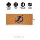 Tampa Bay Lightning Extra Large Full Color Coir Mat, 60"x24"
