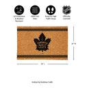 Toronto Maple Leafs Large One Color Coir Mat, 36"x24"