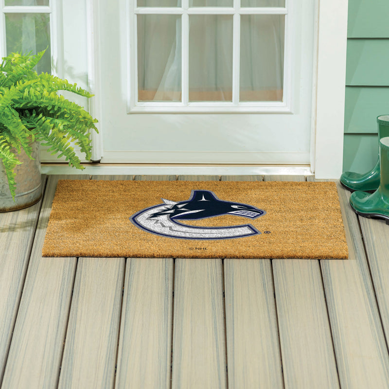 Vancouver Canucks Large Full Color Coir Mat, 36"x24"
