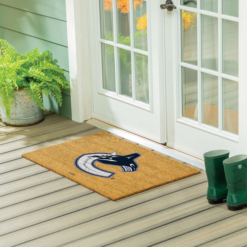 Vancouver Canucks Large Full Color Coir Mat, 36"x24"