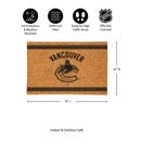 Vancouver Canucks Large One Color Coir Mat, 36"x24"