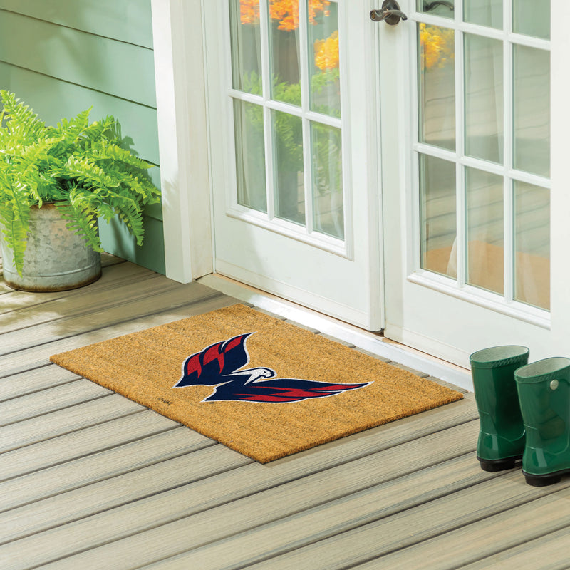 Washington Capitals Large Full Color Coir Mat, 36"x24"