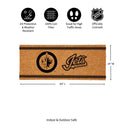 Winnipeg Jets Extra Large One Color Coir Mat, 60"x24"