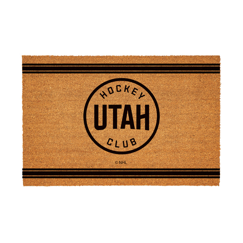 Utah Mammoth Large One Color Coir Mat, 36"x24"