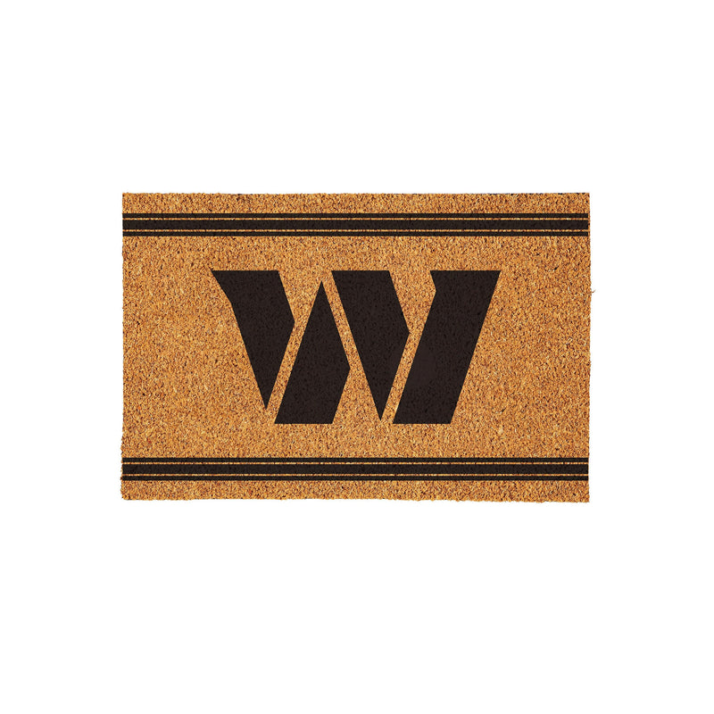 Washington Commanders Large One Color Coir Mat, 36"x24"