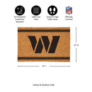 Washington Commanders Large One Color Coir Mat, 36"x24"