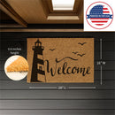 Welcome Lighthouse Coir Mat