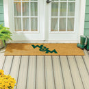 William & Mary Extra Large Full Color Coir Mat, 60"x24"