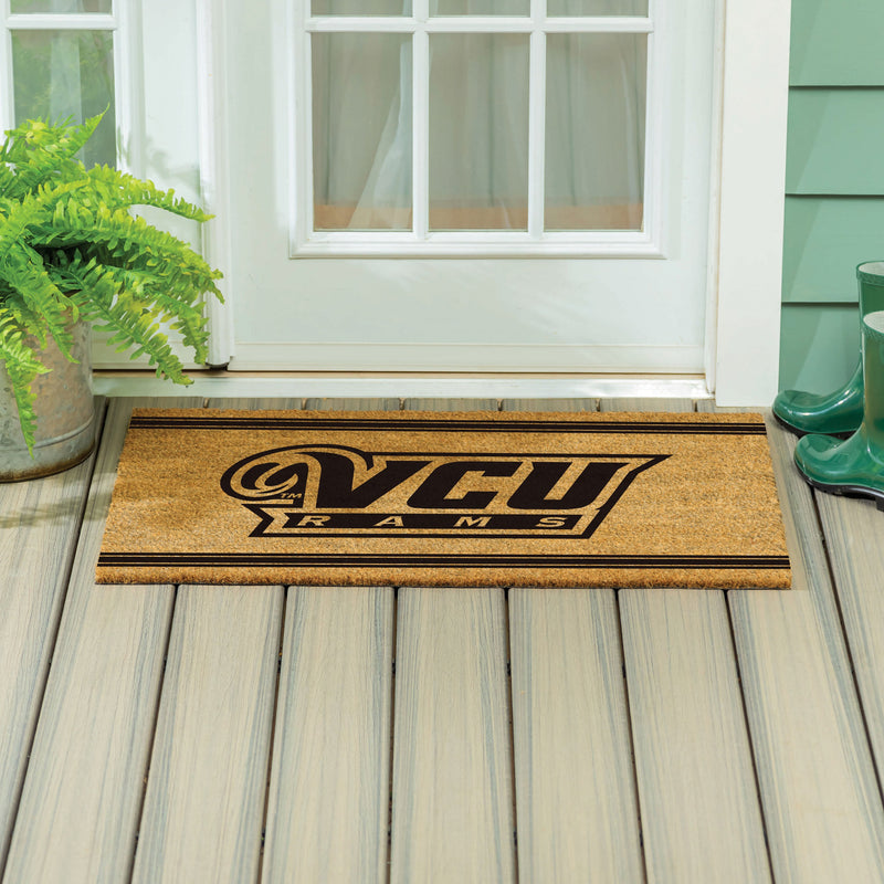 Virginia Commonwealth University Large One Color Coir Mat, 36"x24"