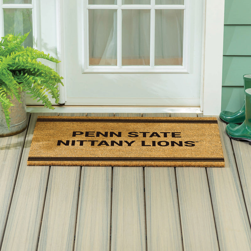 Penn State Large One Color Coir Mat, 36"x24"