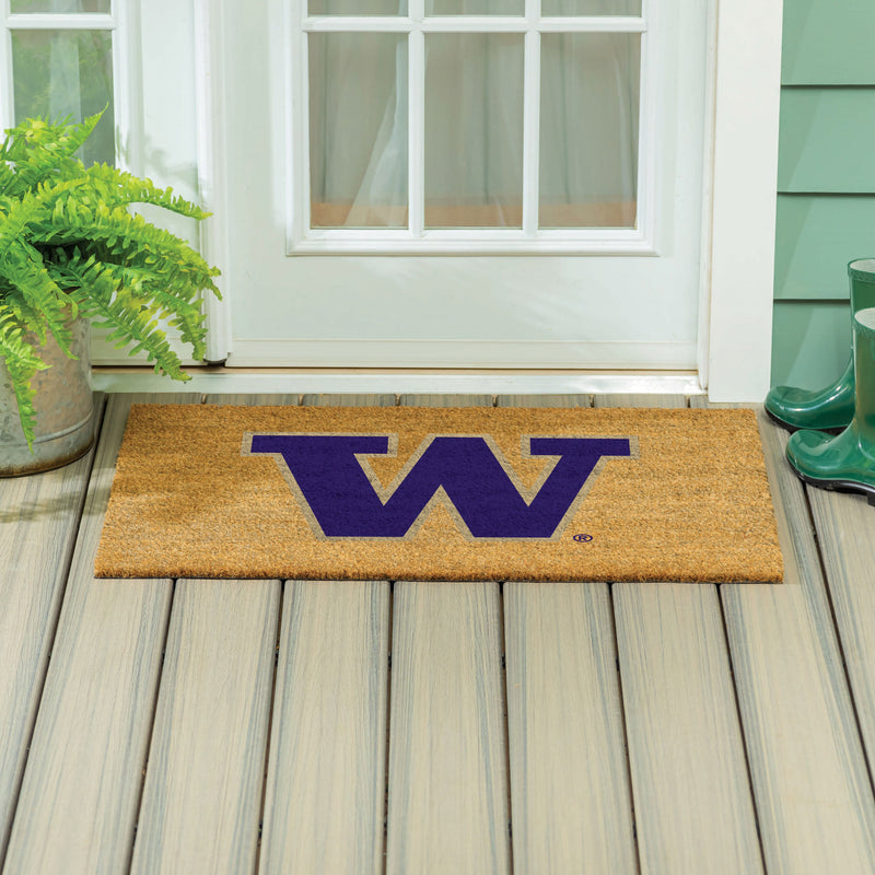 University of Washington Large Full Color Coir Mat, 36"x24"