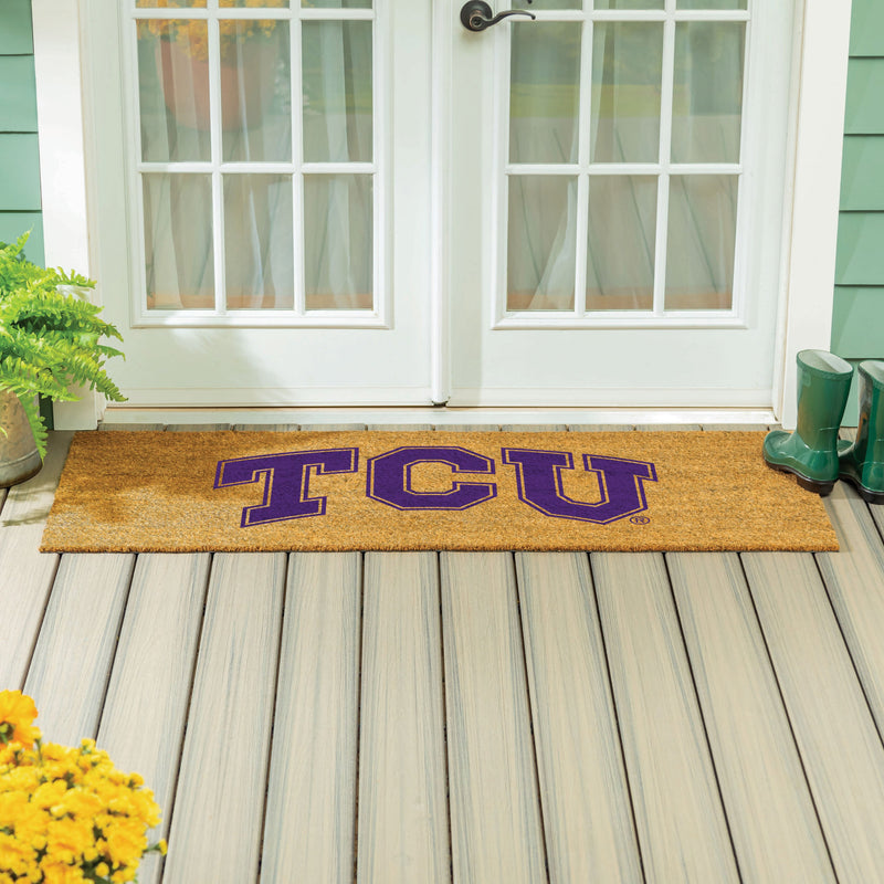 Texas Christian University Extra Large Full Color Coir Mat, 60"x24"