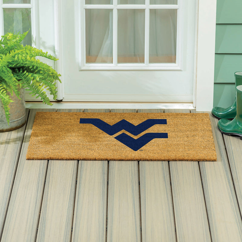 West Virginia University Large Full Color Coir Mat, 36"x24"