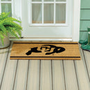 University of Colorado Large One Color Coir Mat, 36"x24"