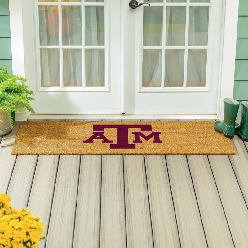 Texas A&M Extra Large Full Color Coir Mat, 60"x24"