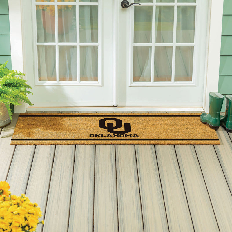 University of Oklahoma Extra Large One Color Coir Mat, 60"x24"