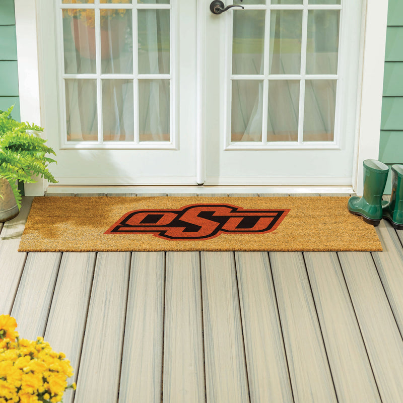 Oklahoma State University Extra Large Full Color Coir Mat, 60"x24"