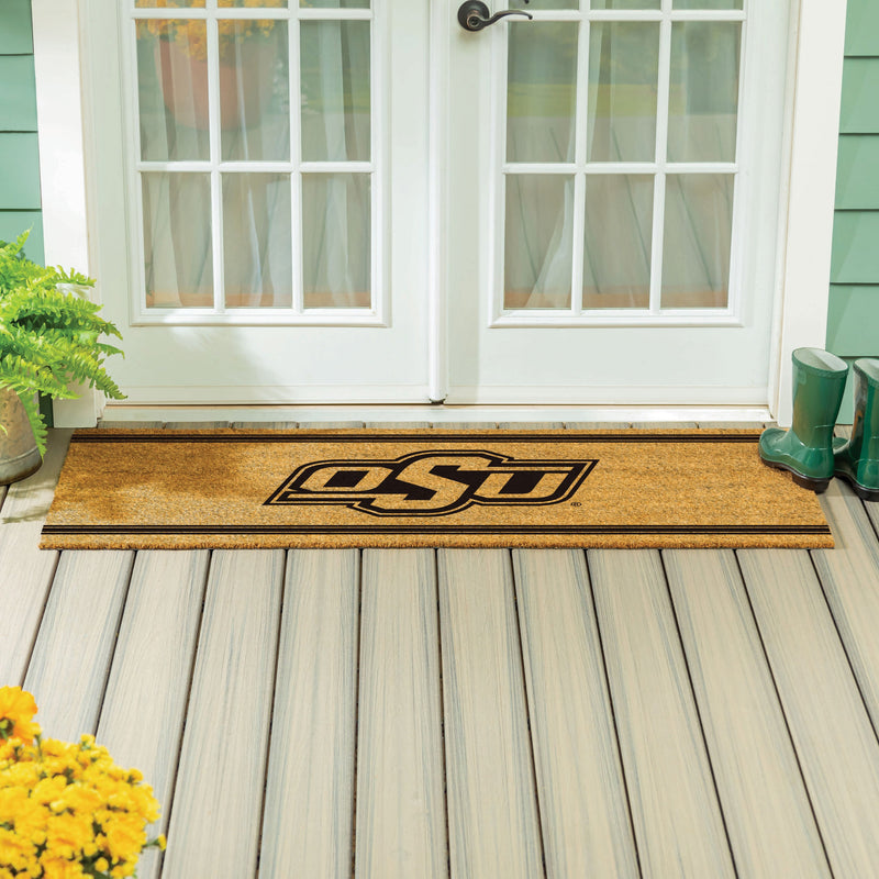 Oklahoma State University Extra Large One Color Coir Mat, 60"x24"