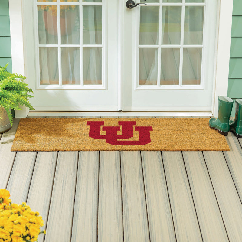 University of Utah Extra Large Full Color Coir Mat, 60"x24"