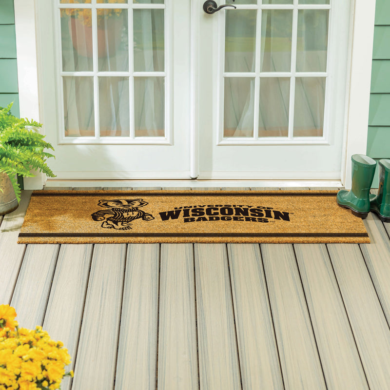 University of Wisconsin-Madison Extra Large One Color Coir Mat, 60"x24"