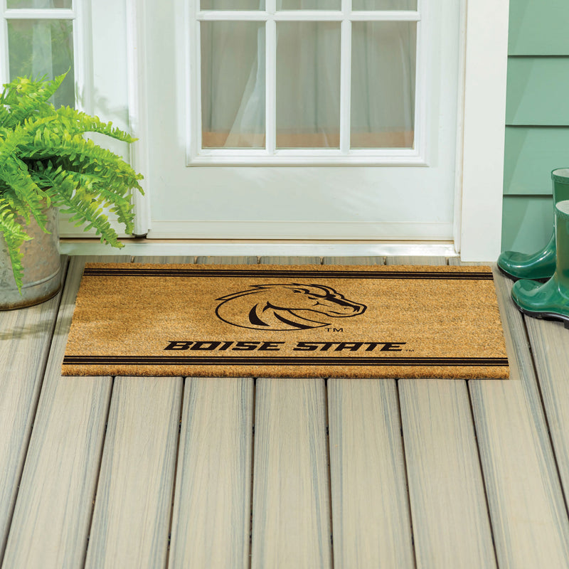 Boise State University Large One Color Coir Mat, 36"x24"