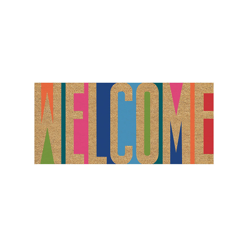 Welcome Flocked Sassafras Coir Switch Mat