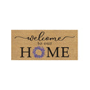 Welcome to Our Home Flocked Sassafras Coir Switch Mat