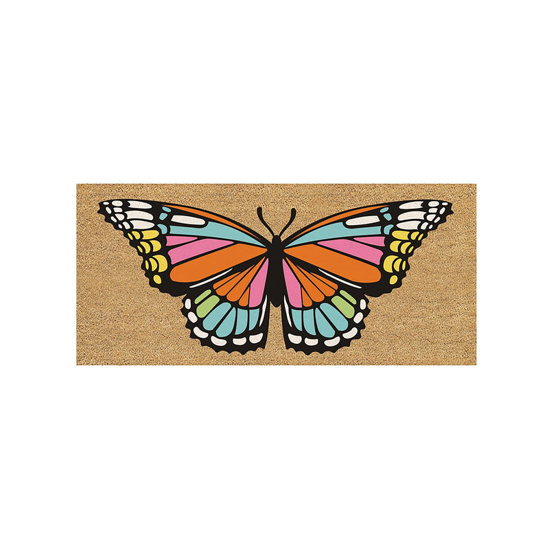 Butterfly Fantasy Flocked Sassafras Coir Switch Mat