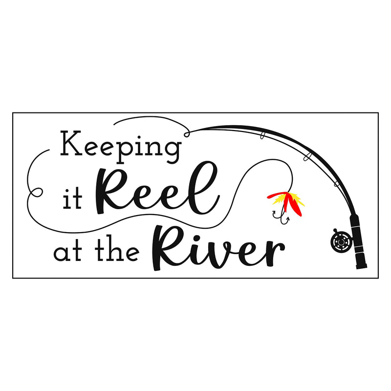 Keeping it Reel at the River Flocked Coir Sassafras Switch Mat