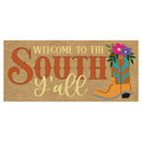 Welcome to the South Y'all Flocked Coir Sassafras Switch Mat