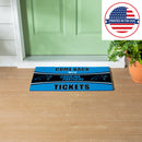 28" x 16" PVC Trapper Mat, Come Back with Tickets, Carolina Panthers