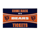 28" x 16" PVC Trapper Mat, Come Back with Tickets, Chicago Bears