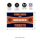 28" x 16" PVC Trapper Mat, Come Back with Tickets, Chicago Bears
