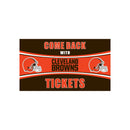 28" x 16" PVC Trapper Mat, Come Back with Tickets, Cleveland Browns