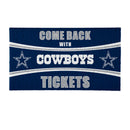 28" x 16" PVC Trapper Mat, Come Back with Tickets, Dallas Cowboys