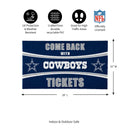 28" x 16" PVC Trapper Mat, Come Back with Tickets, Dallas Cowboys