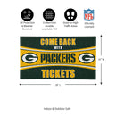 28" x 16" PVC Trapper Mat, Come Back with Tickets, Green Bay Packers