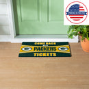 28" x 16" PVC Trapper Mat, Come Back with Tickets, Green Bay Packers
