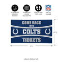 28" x 16" PVC Trapper Mat, Come Back with Tickets, Indianapolis Colts
