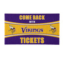 28" x 16" PVC Trapper Mat, Come Back with Tickets, Minnesota Vikings