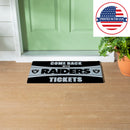 28" x 16" PVC Trapper Mat, Come Back with Tickets, Las Vegas Raiders