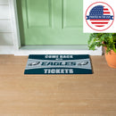 28" x 16" PVC Trapper Mat, Come Back with Tickets, Philadelphia Eagles