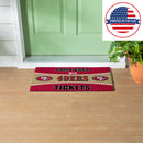 28" x 16" PVC Trapper Mat, Come Back with Tickets, San Francisco 49ers