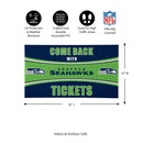 28" x 16" PVC Trapper Mat, Come Back with Tickets, Seattle Seahawks