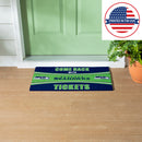 28" x 16" PVC Trapper Mat, Come Back with Tickets, Seattle Seahawks