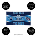 28" x 16" PVC Trapper Mat, Come Back with Tickets, Tennessee Titans
