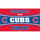 Chicago Cubs Come Back with Tickets PVC Trapper Mat, 28" x 16"