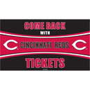 Cincinnati Reds Come Back with Tickets PVC Trapper Mat, 28" x 16"